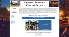 Desktop Screenshot of geneseoconcerts.com