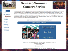 Tablet Screenshot of geneseoconcerts.com